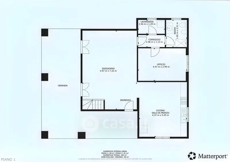 Plan - Modern Villa with Panoramic Views near Broni