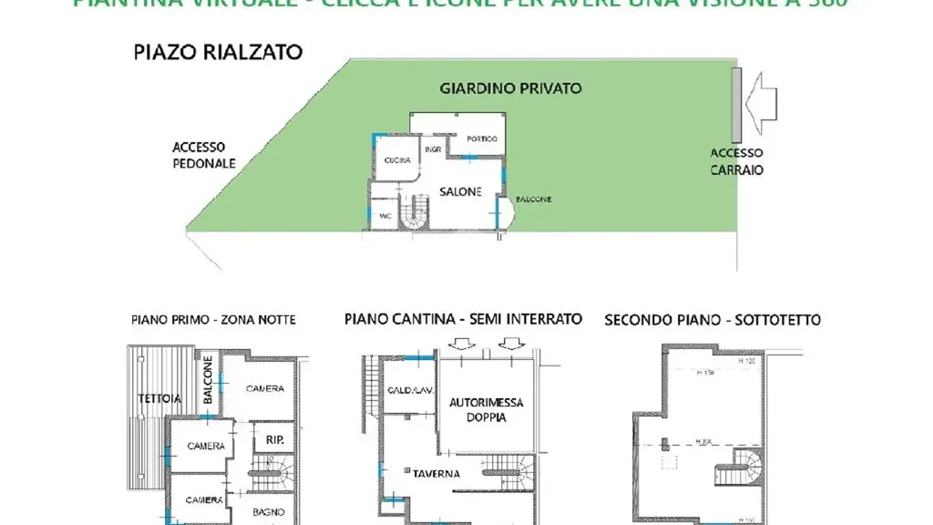 Floor Plan - Panoramic Bifamiliare Villa in Besana Brianza