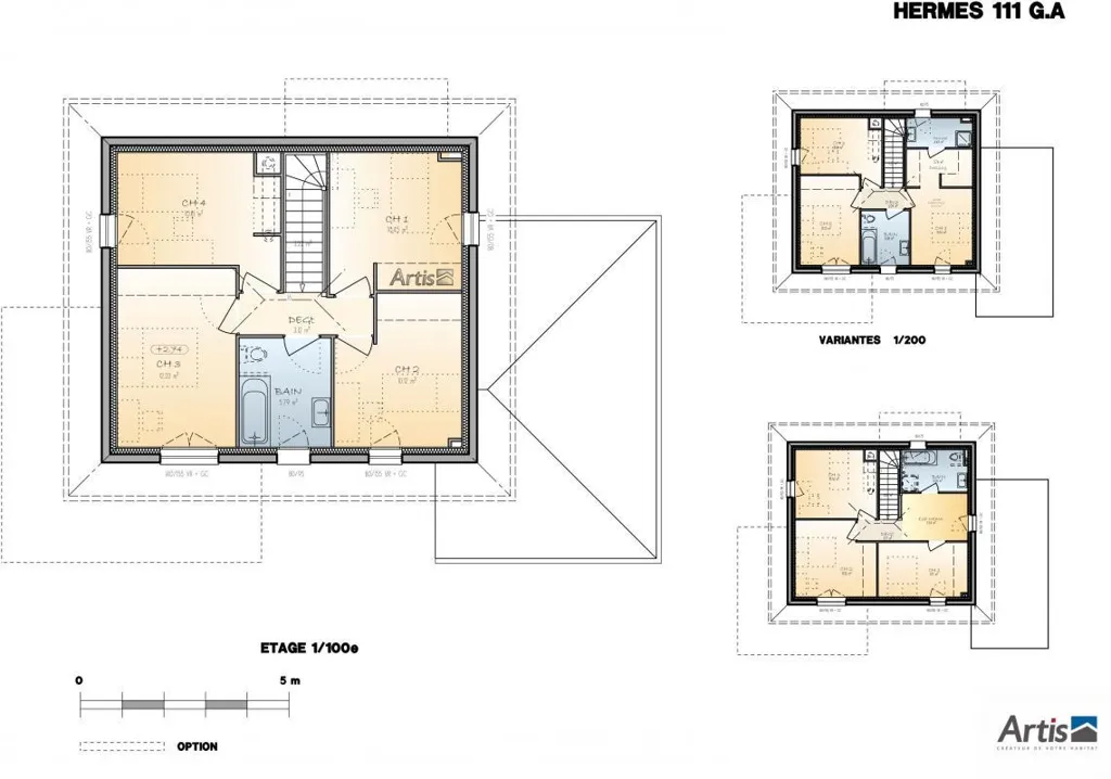 Planimetria - New Artis-Style House in Champanges