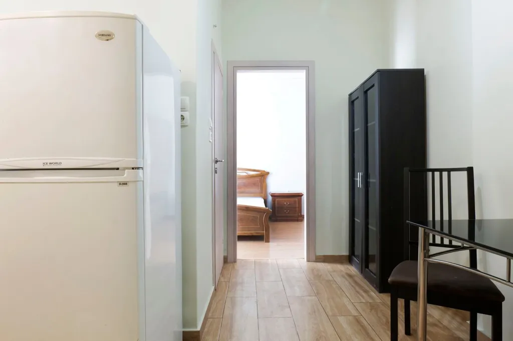 Cuisine - Studio Apartment with Balcony near Metaxourgeio
