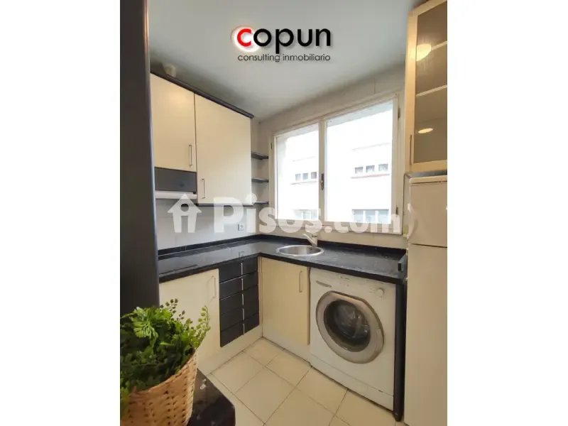 Kitchen - Apartment with Terrace in Oviedo Centre