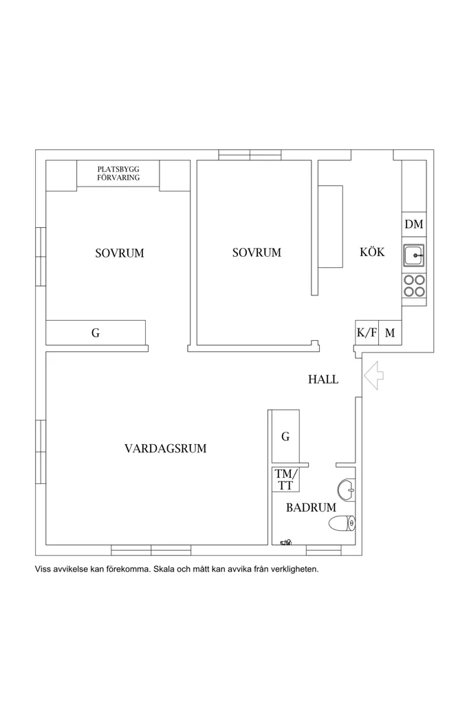 Plan - Bright 3rd Floor Apartment with Garden Access in Östermalm