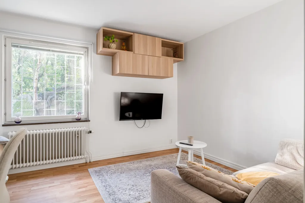 Soggiorno - Apartment with Forest View in Hägernäs