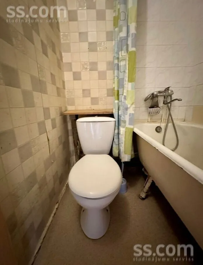 Bathrooms - One-Bedroom Flat with Balcony in Jelgava Centre