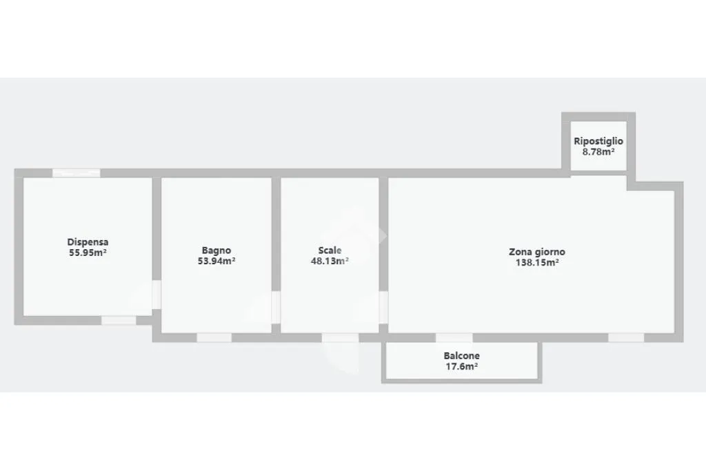 Floor Plan - Historic Semidetached House with Balconies in Urida