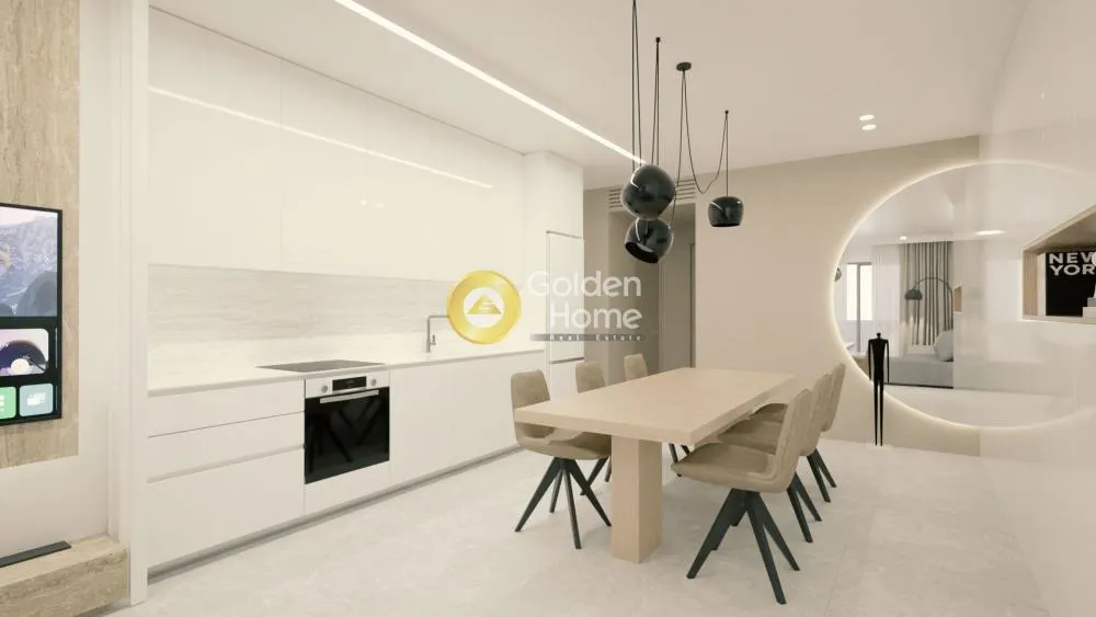 Köök - Modern Penthouse with Smart Home in Metaxourgeio