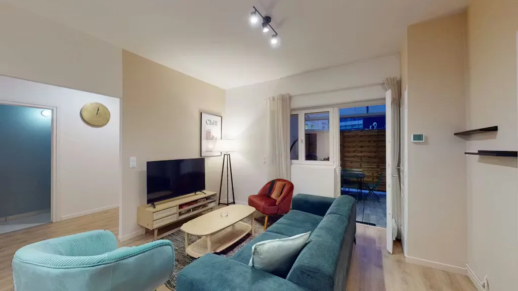 Séjour - Appartement Meublé avec Internet à Lille