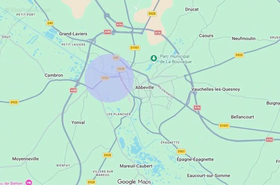 Terrain avec Orientation Sud à Abbeville