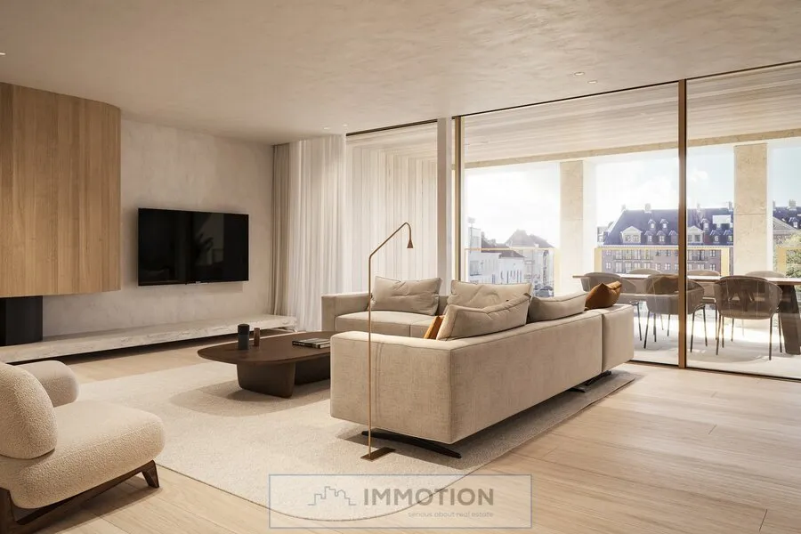 Living Room - Apartment Villa with South-Facing Terrace in Kortrijk