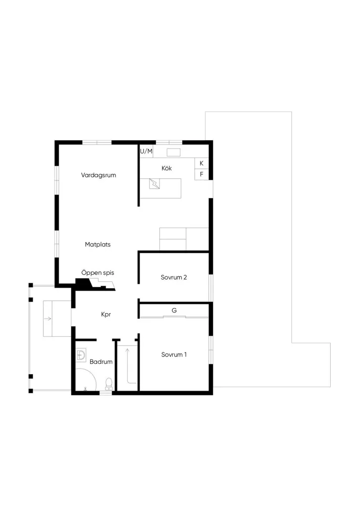 Plan - Renovated Villa with Solar Panels in Ornäs