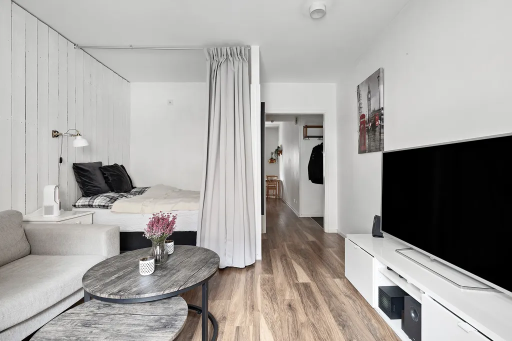 Séjour - Apartment with High Ceilings in Central Jakobsberg