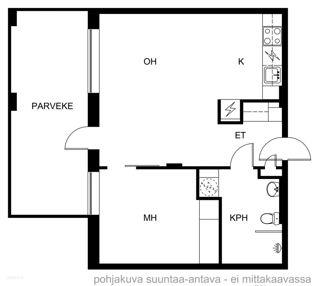 Plaan - Modern Apartment with Sea View in Jätkäsaari