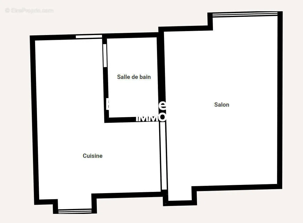 Plan - Maison de ville avec jardin à Lanveoc