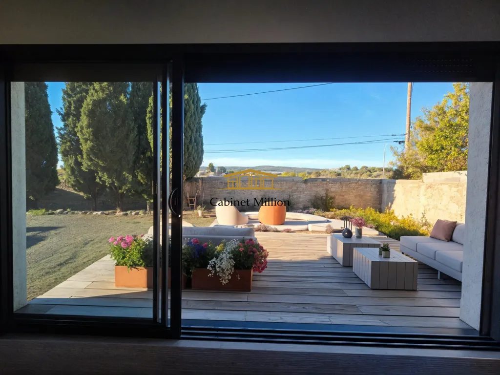 Terrass - New Villa with Panoramic View near Vic-la-Gardiole