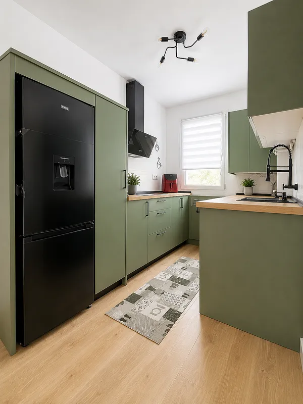 Köök - Fully Furnished Apartment with Central Location in Santander