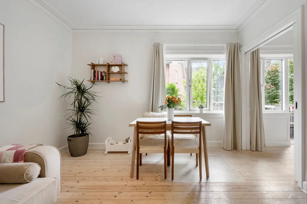 Salle à manger - Charming 3-Bedroom Flat with Balcony in Ordrup