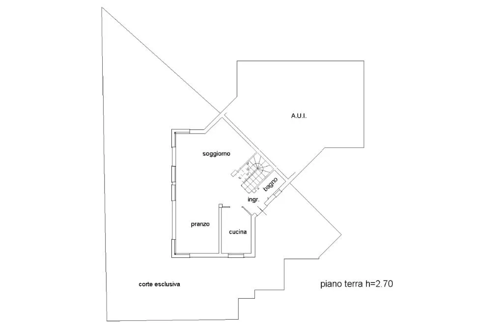 Plan - Bifamiliar Portion with Private Garden in Caldogno