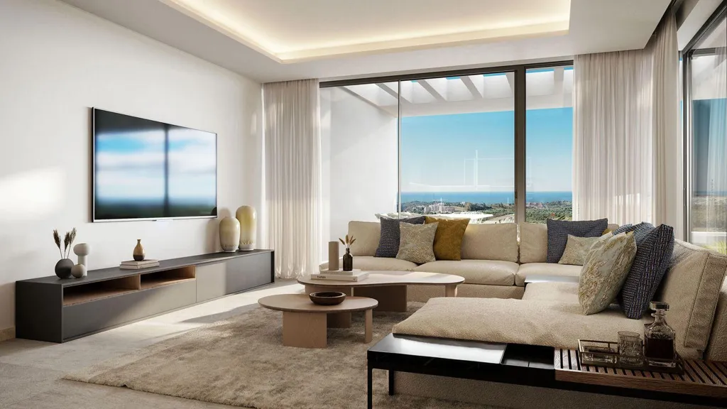 Séjour - Luxury Apartment with Pool in Casares