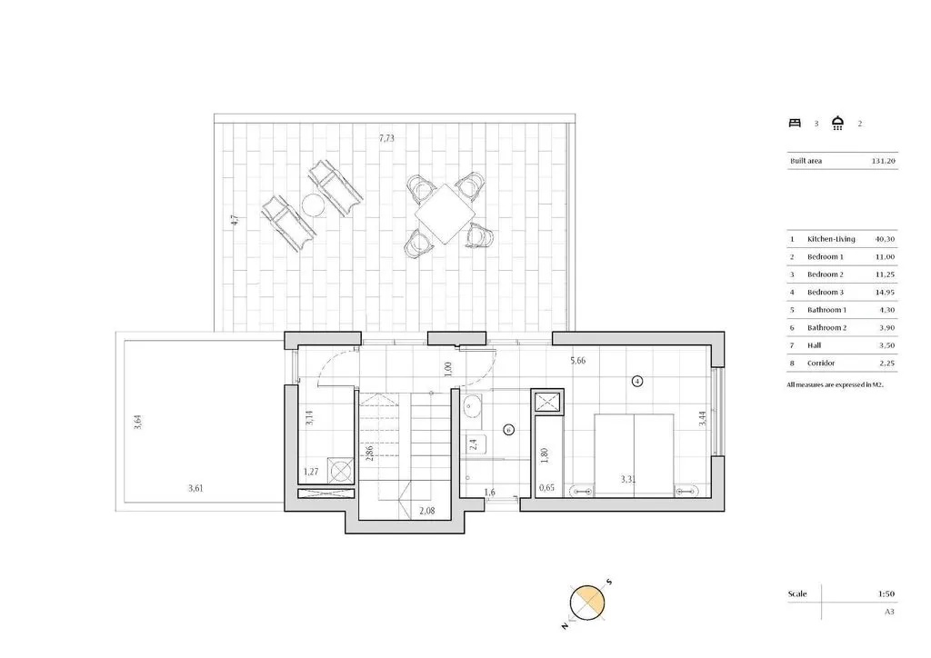 Floor Plan - New-Build Villa with Pool in Algorfa