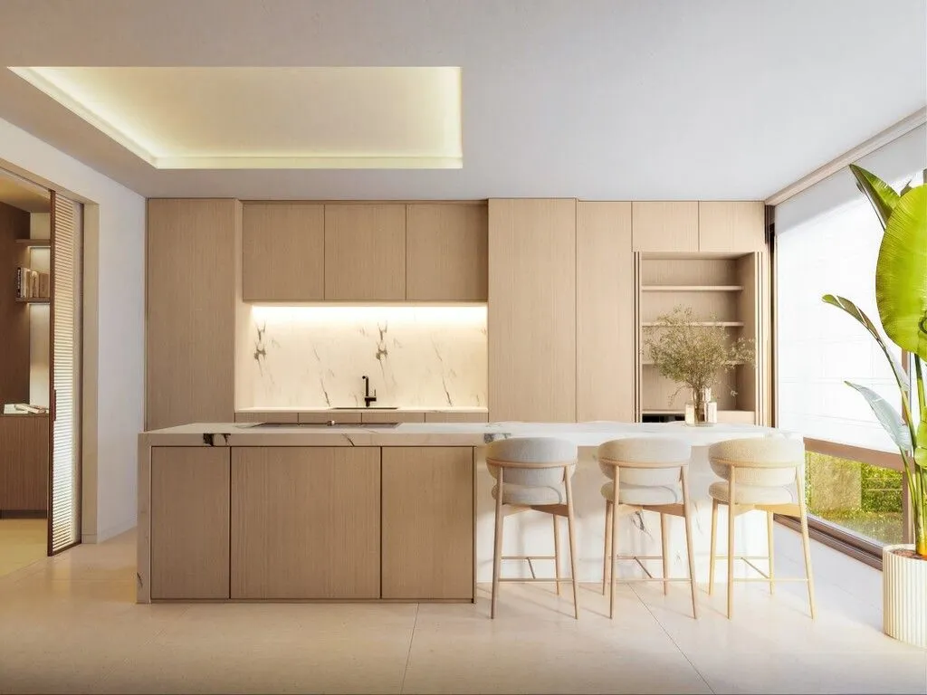 Köök - Luxury Apartment with City View in Madrid