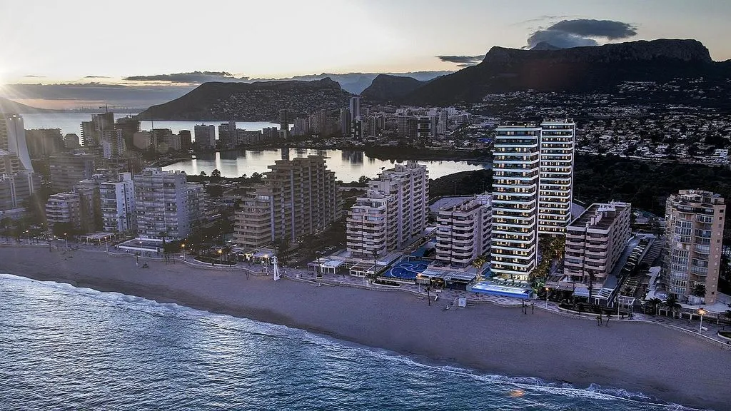 Õhuvaade - Apartment with Pool in Calpe's Playa Fossa