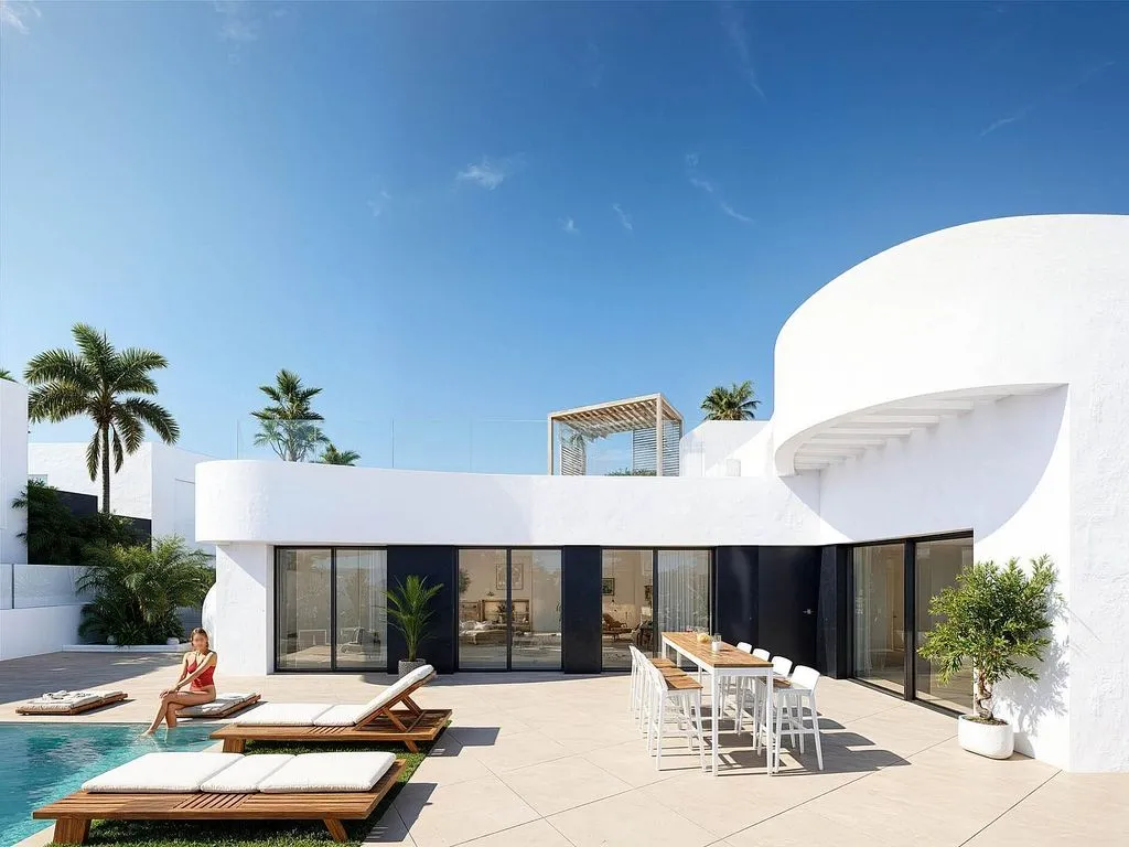 Piscine - Chalet with Pool and Terrace in Algorfa