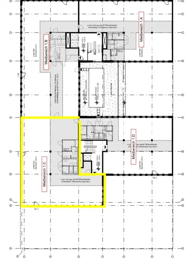 Plan - Bureau avec façade moirée à Esch-sur-Alzette