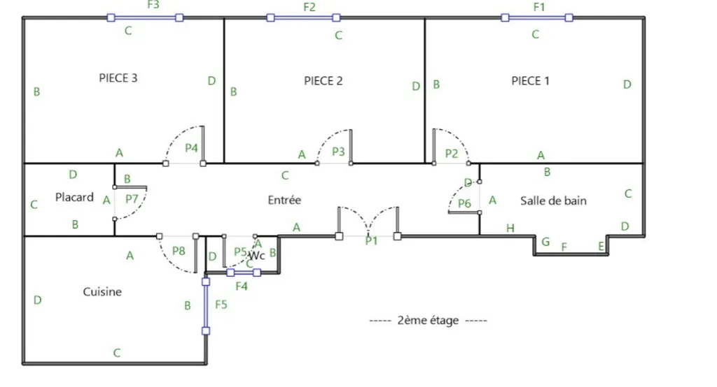 Plan - Appartement 3 Pièces à Nîmes, Proche Maison Carrée