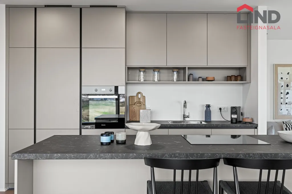 Cucina - Apartment with Sea View in Reykjavik