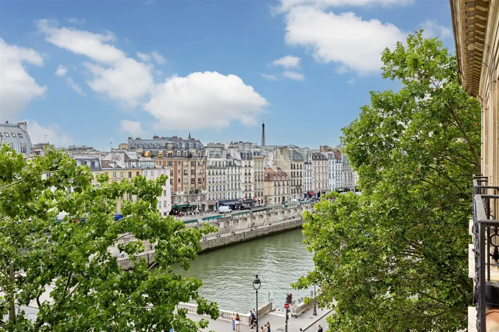 Balcone - 4-Room Parisian Apartment with Seine View