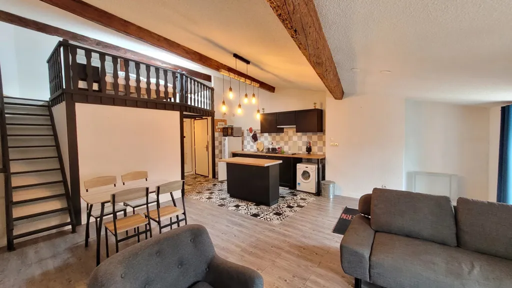 Séjour - Studio Meublé en Duplex en Centre-Ville