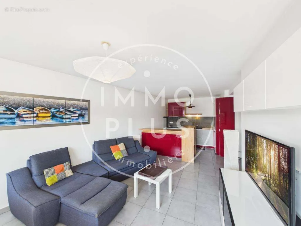 Living Room - Apartment with South-Facing Terrace in Cran-Gevrier