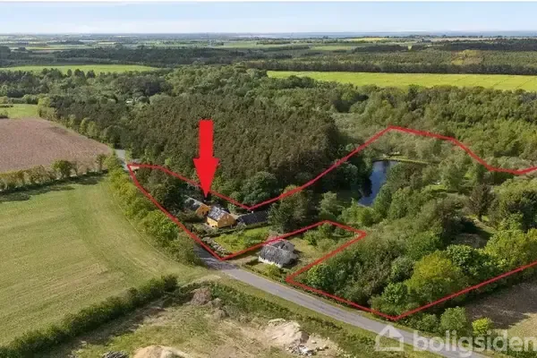 Õhuvaade - Villa with Private Lake in Nørager