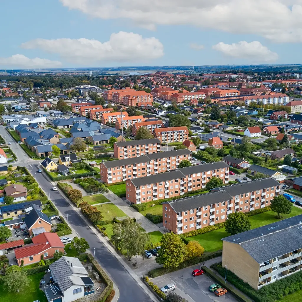 Vue aérienne - Apartment with Balcony in Randers NV