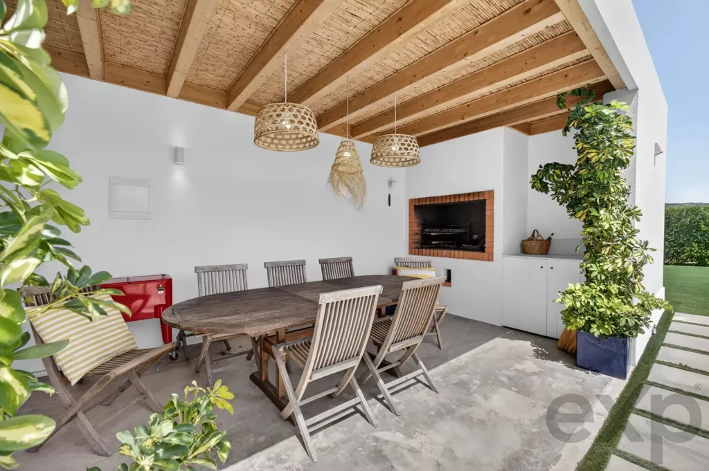Terrasse - Single-Story Villa with Private Pool in Vale da Rosa