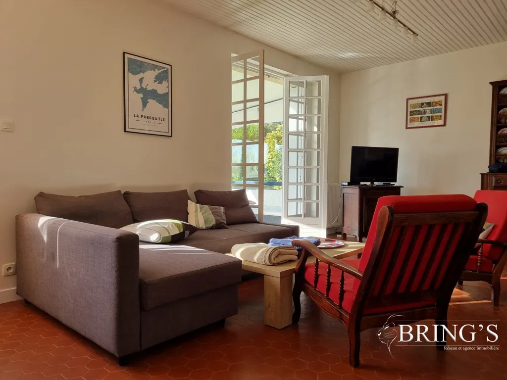 Living Room - Renovated House with Garden in Crozon