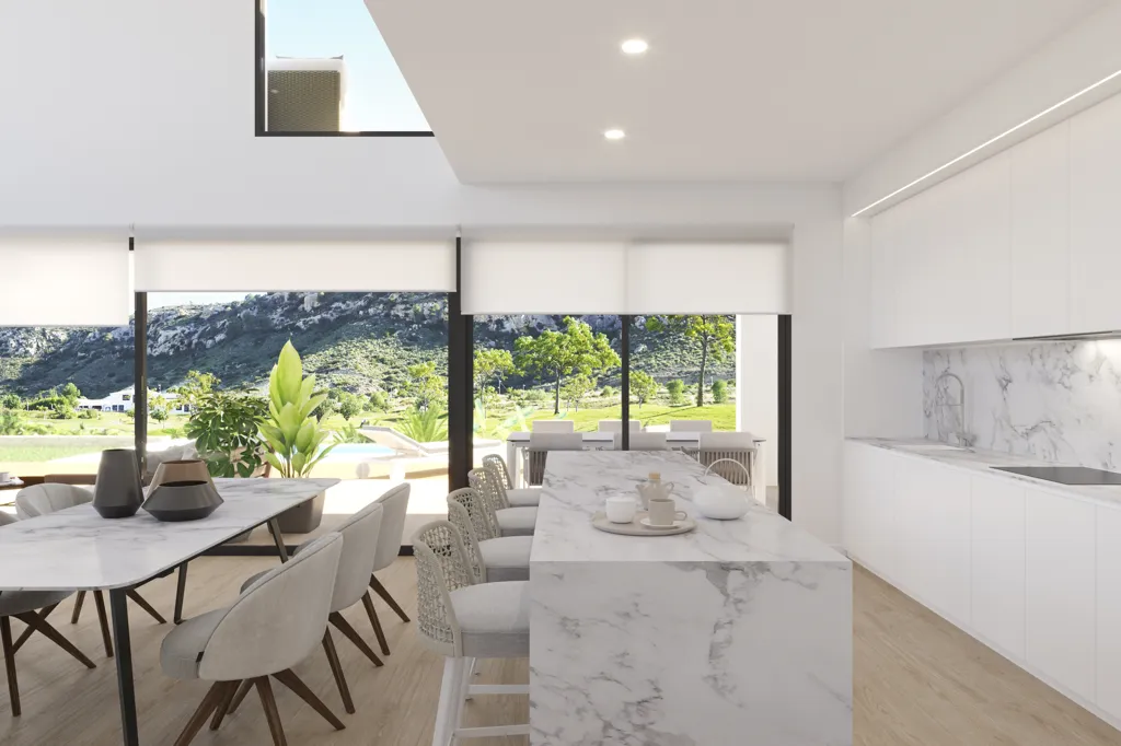 Köök - Luxury Villa with Golf View in Font de Llop