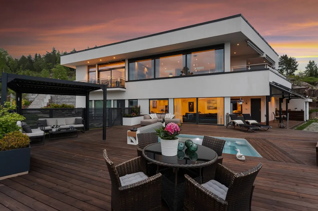 Terrasse - Modern Villa with Pool in Lier