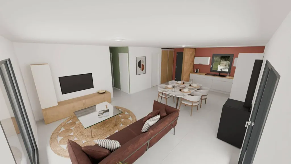 Maison de Plain-Pied 2 Chambres à Saint Aignan de Cramesnil