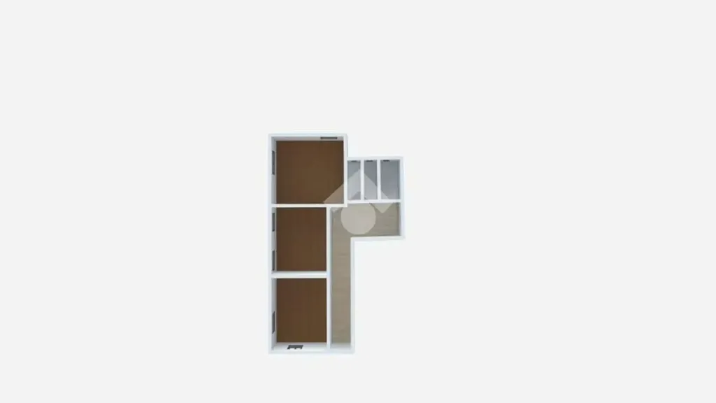 Plan - Ground Floor Apartment with Courtyard in Cosenza