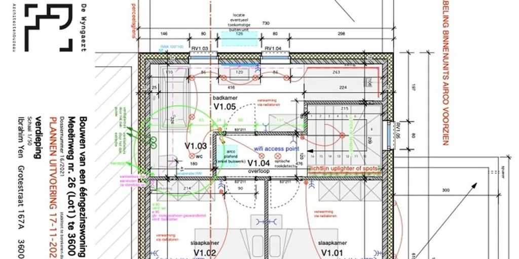 Plan - Maison Moderne avec Espace de Travail à Genk