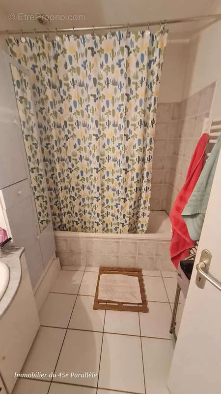 Salles de bain - Appartement T3 avec Terrasse et Parking au Centre de Mauves