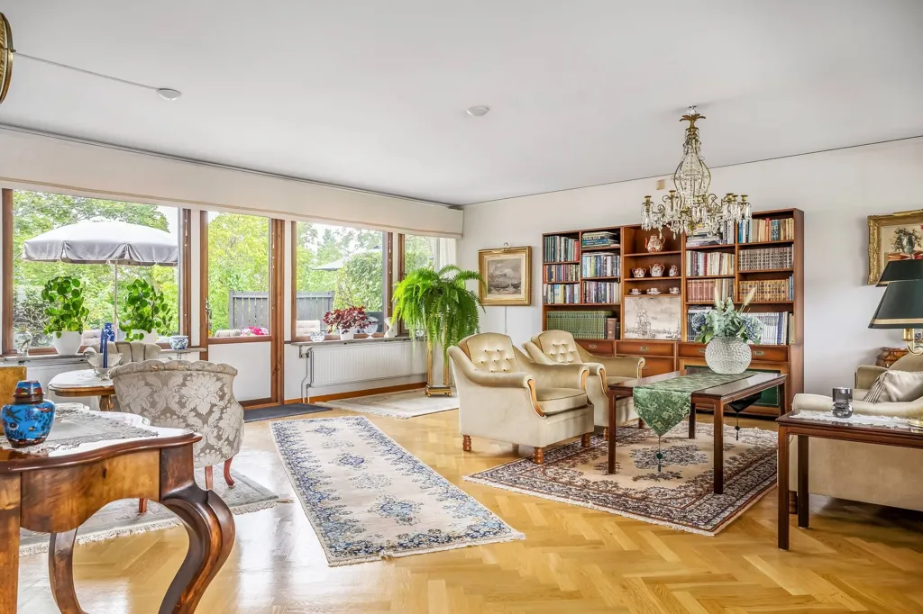 Séjour - Architectural Villa with Garden in Norrköping