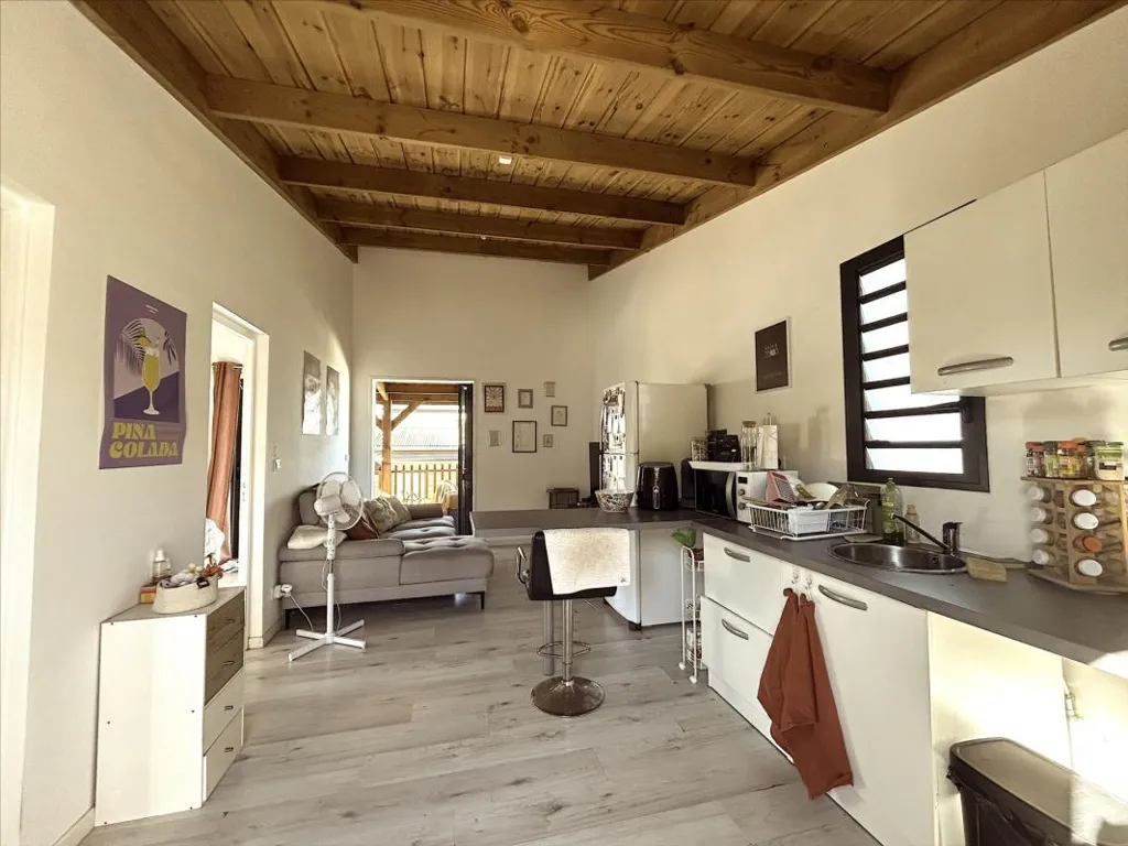 Cuisine - Appartement T2 avec Vue Mer aux Avirons