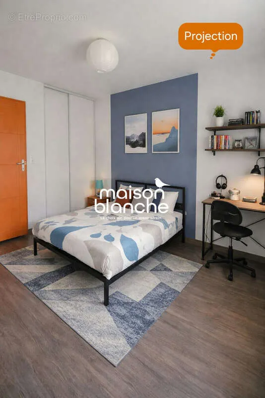 Chambres - Appartement T4 avec Balcon Sud-Ouest à Angers