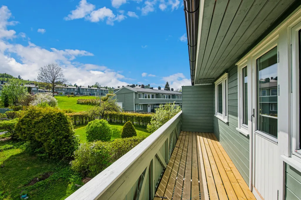 Balcon - Modernised Terraced House with Mjøsa View in Gjøvik