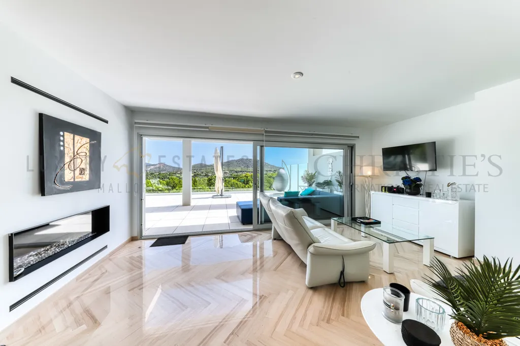 Séjour - Contemporary Penthouse with Pool View in Santa Ponsa