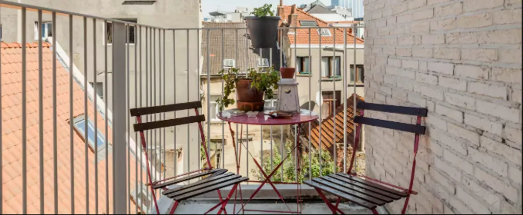 Balcon - Appartement 1 chambres à Bruxelles