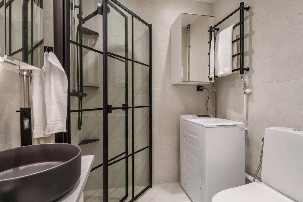 Bathrooms - Renovated Apartment with Balcony in Örebro