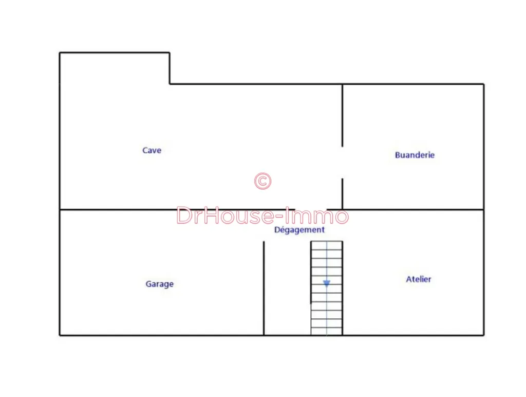 Plan - Maison avec Séjour Ouvert à Ingré